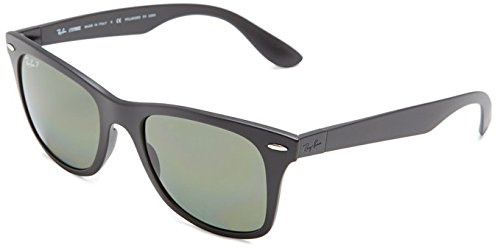 New Ray Ban Liteforce Wayfarer Tech RB4195 601S9A Black/Polar Green 52mm Sunglasses