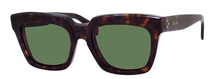 Céline Sunglasses - 41023/S / Frame: Dark Havana Lens: Green