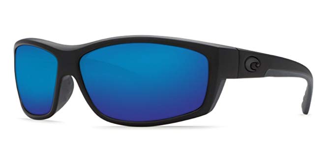 Costa Del Mar Saltbreak 580G Polarized Sunglasses in Blackout & Blue Mirror Lens