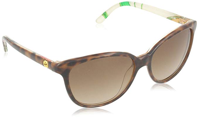 Gucci Women's GG 3633/N/S Havana Floral Crystal/Brown Gradient