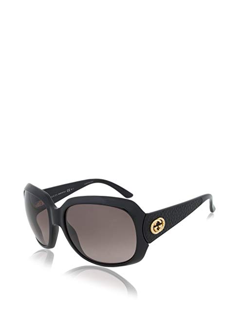 Gucci GG3616/N/S Sunglasses-0D28 Shiny Black (EU Gray Gradient Lens)-60mm