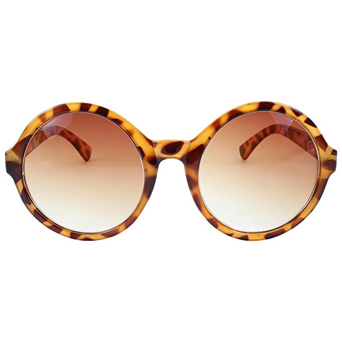 Tag Envy Retro Designer Inspired Classic Oversized Round Circle Sunglasses