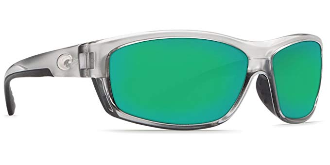 Costa Del Mar Saltbreak 580G Polarized Sunglasses in Silver & Green Mirror Lens