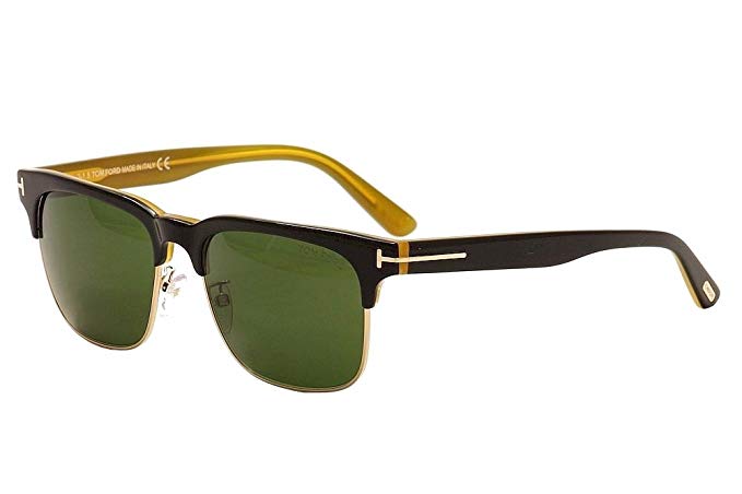 Tom Ford TF386 05N Black/Yellow Louis Square Sunglasses Lens Category 3 Size