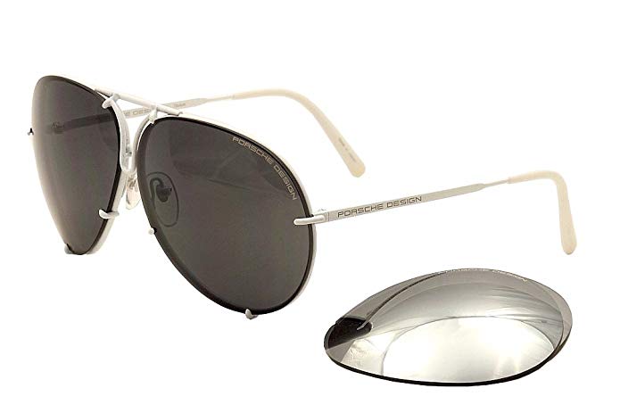 Porsche Design Sunglasses, White, 69mm