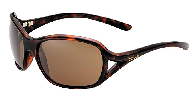 Bolle Women's Solden Sunglasses, Shiny Tortoise Frame, Polarized Lens