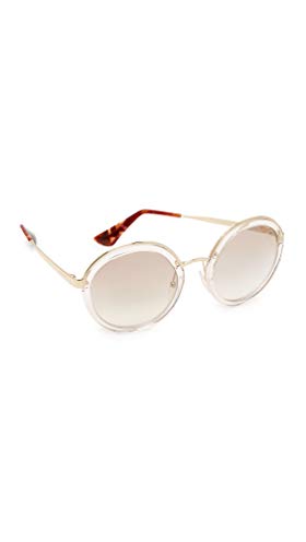 Prada Women's Transparent Round Sunglasses