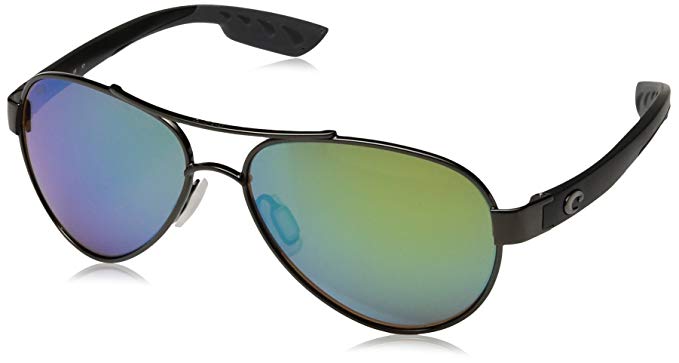 Costa Del Mar Loreto Sunglasses Gunmetal w/Black/Green Mirror 580Glass