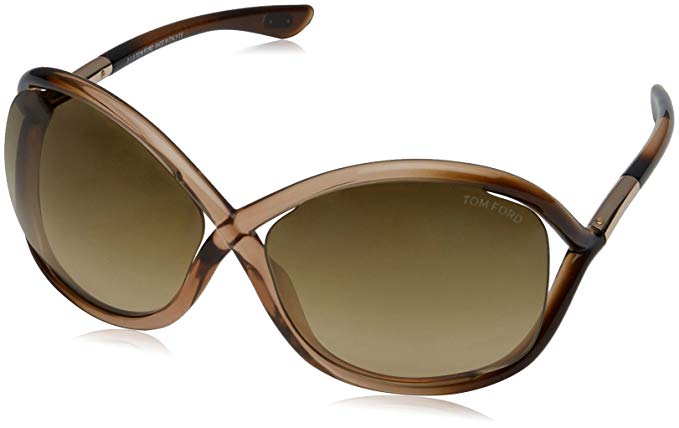 Tom Ford Whitney Tf9 74f Metallic Brown Gradient Sunglasses