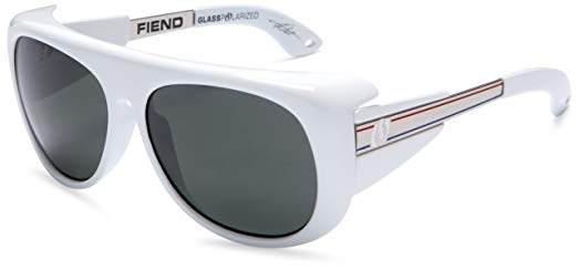 Electric Visual Fiend Gloss White/Grey Sunglasses