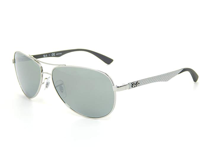 New Ray Ban Tech RB8313 003/40 Silver/Grey Mirror Lens 58mm Sunglasss